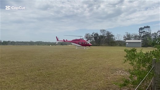 Bell jet ranger taking off from YOBR early this morning 🔥#airport #photography #aviation #camera #australia