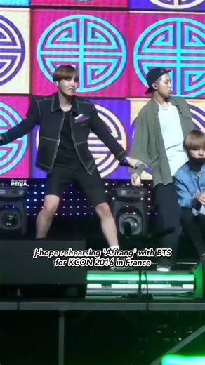 Hoseokiepedia on Instagram: "Going back in time to j-hope rehearsing "Arirang" with BTS for KCON 2016 in France. Even then, his dancing radiated pure joy. 😍 Order the Cream vinyl here: https://tinyurl.com/yrcpmsuk"