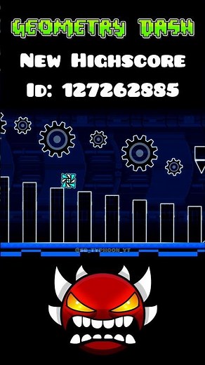 New Highscore in Geometry Dash #gd #robtop #geometrydash #shorts