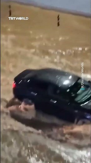 Severe flooding in Algeria’s capital leaves cars underwater