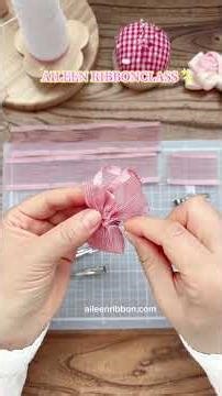 DIY847 안드레 핑크 리본만들기 동영상 리본공예 초보기법