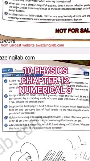 Solve Numerical 3 of chapter 12 Class 10 Physics #Board #slo #class10physics #physicsnumericals