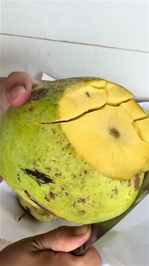 Genius Mango Peeling Hack! 🥭 No Knife Needed After the Cuts!