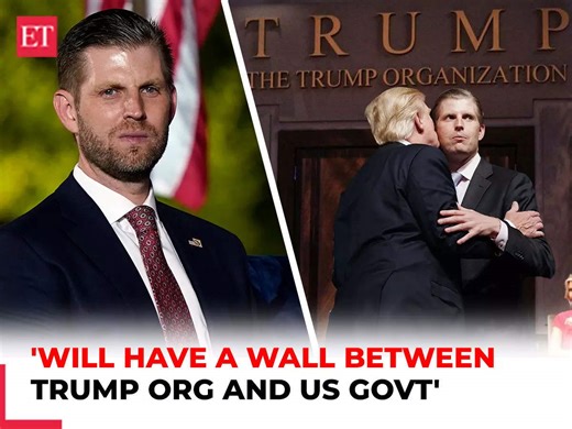 Eric Trump interview: 'There's going to be a 'very large wall' between govt and Trump org…'