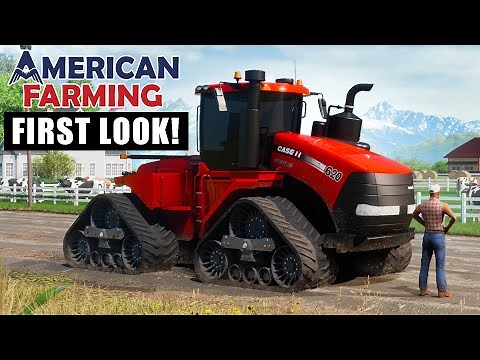 AMERICAN FARMING 1ST LOOK! | BIG FIELDS, BIG EQUIPMENT, AND AN AMERICAN MAP!