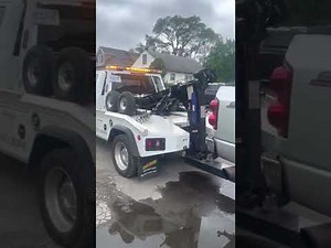 How to tow a 4x4 with a self loader or repo truck