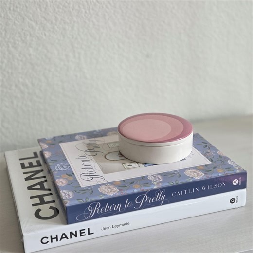 Jonathan Adler Pink Circles Decorative Box - Etsy