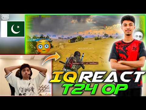@iqpubg1585 REACTION ON @t24_pubgm GAMEPLAY HIGHLIGHTS 😍 #3