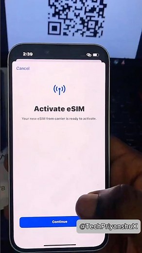 How to activate esim in IPhone #tech #techtips #iphone #esim #iphoneesim