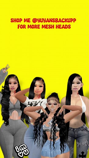 Putting different mesh heads in my shop so everyone dont have to look the same🥹💞! #fyp #fakebody #imvu #fypage #imvugame #imvucreator #imvutiktok #imvufemale #imvufypシ #blowthisup #imvuaviideas #imvumeshheads #yuyansmh #imvudreamavi