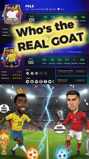 Pelé vs Ronaldo 120 OVR SHOWDOWN! #fcmobile #fcmobilechampion #Pele #CR7 #cristianoronaldo
