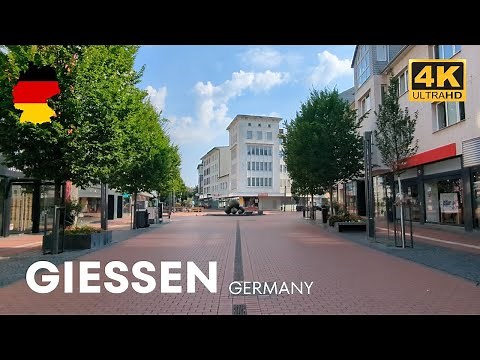 Giessen Germany: A Walking tour in 2024 I Travel Germany I 4K HDR