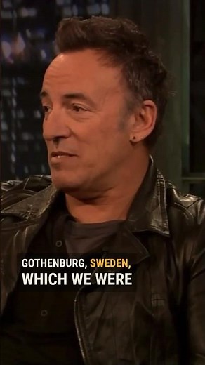 Bruce Springsteen tells Jimmy Fallon the story of when he broke a stadium in Sweden (2012)