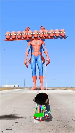 Gaint 11head Spiderman Vs Superheroes 😱 who is the best 🤔 #shorts #shortsfeed #cartoon #viral #gta