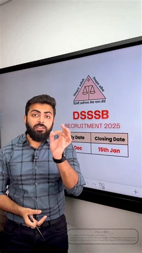AbdulSattar Bhathara | Prepwithwell on Instagram: "📌DSSSB MTS 2025 EXAM SYLLABUS 🔥🔥📝💯💯 ➡️ Apply Date: 17/12/2025 ➡️ End Date: 15/01/2025 ➡️ Eligibility: 10th Pass ➡️ Age Limit: 18 - 27 Years ➡️ SELECTION PROCESS : 👉🏻 Stage 1 : Written Exam ➡️ POST NAME: Multi Tasking Staff ➡️ Apply Link: https://DSSSB.delhi.gov.in/dsssb-vacancies ➡️ To Enroll In ALL EXAMS MAHAPACK Visit The Link👇👇 https://www.wellacademy.in/study/g46c ➡️ Follow Our Page For More Such Educational Content 💯💯📚✔️ . . .