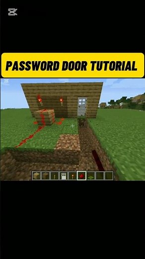 HOW TO MAKE PASSWORD DOOR IN MINECRAFT #gaming