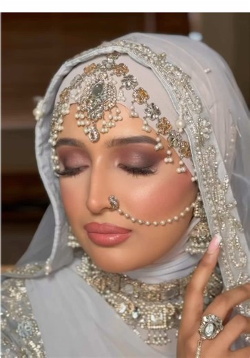 Elegant Islamic Bridal Makeup and Hijab Tutorial