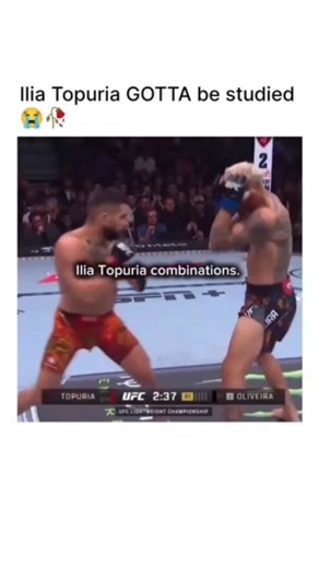 @toxic_nation_1 on Instagram: "The devastating punching combinations of UFC fighter Ilia Topuria. 🥀 The compilation features a series of rapid-fire clips from his various professional bouts, showcasing his elite boxing technique and explosive power. Set against a backdrop of intense match commentary and a rhythmic "gunshot" sound effect that syncs with his strikes, the video emphasizes his precision as he dismantles opponents like Josh Emmett, Jai Herbert, and Max Holloway with crisp hooks and