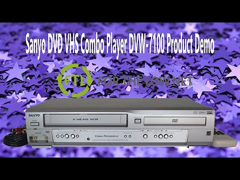 Sanyo DVD VCR VHS Player Combo Device with Remote DVW-7100 Product Demonstration
