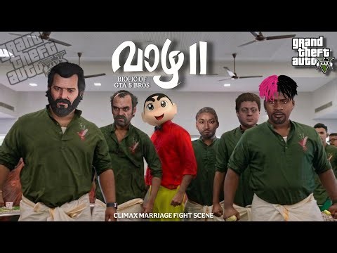 VAAZHA 2 Movie Climax Fight Scene in GTA 5 💥| Franklin Shinchan vs Trevor Michael 😂