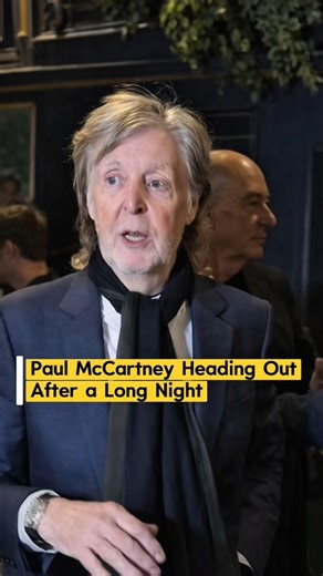 Paul McCartney Still Looking Cool After a Long Night #paulmccartney #thebeatles #shorts #crankband