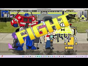 MUGEN Battle: Team Optimus Prime Vs Team Bill Cipher