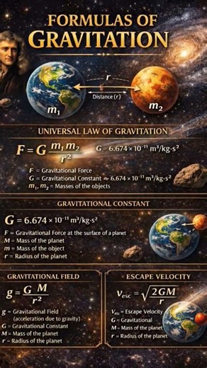 Formulas of Gravitation