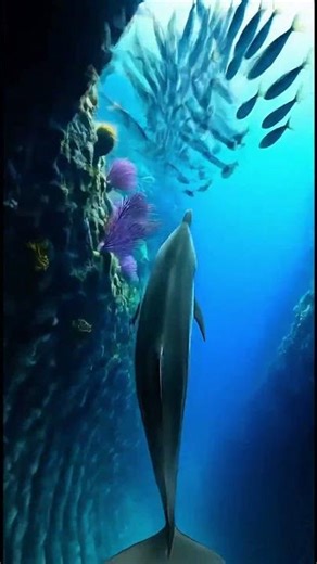Dolphin POV: The Ancient Graveyard Inside the Blue Hole 🐋 #DeepSea #OceanMystery #History