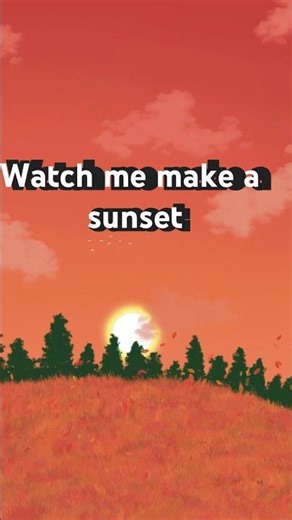 Watch me make a sunset in procreate. #youngartist #art #sunset