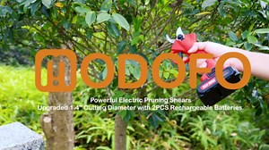 Electric Pruning Shears, Upgraded 1.4'' Cutting Diameter Powerful Brushless Motor Cordless Pruning Shears with 2PCS Rechargeable Batteries for Gardening Tree Branch
