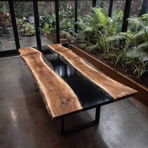 Wooden Table, Rustic Table, Dining Table, Kitchen Table, Farmhouse Table, Wood Table, Handmade Rustic Wooden Dining Table, Epoxy Table - Etsy Canada