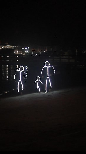 Glowy Zoey LED Stick Figure Family Halloween Costume