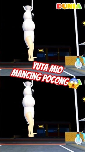 YUTA MIO PANCING POCONG😱 #sakuraschoolsimulator #yutamio #yuta #mio