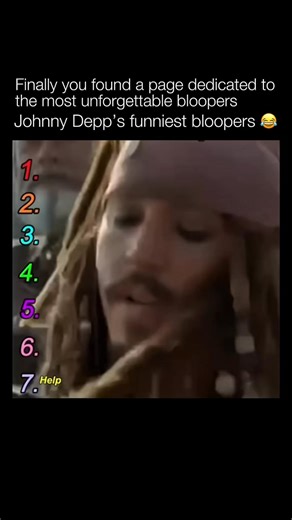 @unforgettablebloopers on Instagram: "This clip highlights some of Johnny Depp’s most well-known on-set bloopers from the Pirates of the Caribbean films, where he played Captain Jack Sparrow beginning in The Curse of the Black Pearl (2003). While the character is famous for his slurred, improvisational delivery, many of Depp’s funniest bloopers come from moments where that loose style went a little too far—especially when he accidentally swore or broke character mid-line. Because the franchise w