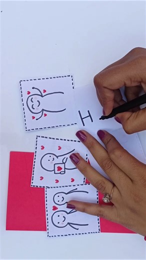 love notes with stickers #diy #craft #tranding #lovenotes #sticker #shorts #viral