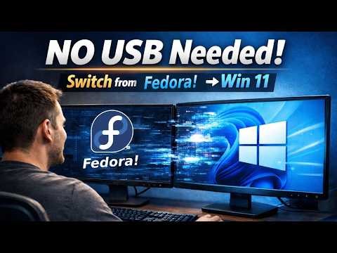 How To Install Windows 11 Without USB Switch From Fedora Linux