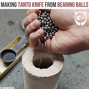 864K views · 3.4K reactions | Making TANTO Knife from bearing balls Partner: FZ- making knives: youtube.com/channel/UCAmyF57_OveFemlu4C3a30Q FZ making knives | Crafty Panda How | Facebook