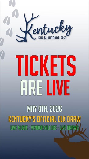 Tickets are LIVE! The Kentucky Elk & Outdoor Fest will be here before you know it so make sure you get your tickets here: kyfest.co/tickets Stay tuned to see more information on who is performing and more! #kyoutdoorfest #elkfest | Kentucky Outdoor Fest