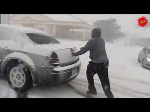 winter car crash compilation 2021 - idiot drivers snow accidents