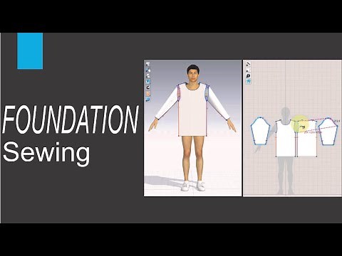 #04 || Beginner's Guide || CLO 3D,2D || Mens Basic T-shirt FOUNDATION SEWING Tutorial || Chapter 02