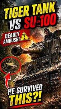 Impossible Escape Caught on Camera 😱 Tiger Tank vs SU-100 Ambush! #shorts #movie
