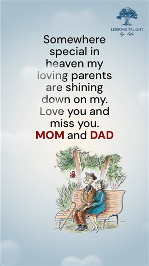 10K views · 159 reactions | Love you and miss you. Mom and Dad | Lessons Taught By Life | Facebook