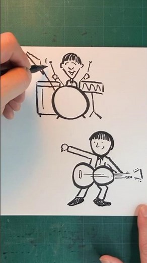 How to Draw the Beatles Easy (using the Number 98)