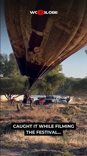 Hot Air Balloon Fail: Chaotic Landing Caught on Camera! | WooGlobe