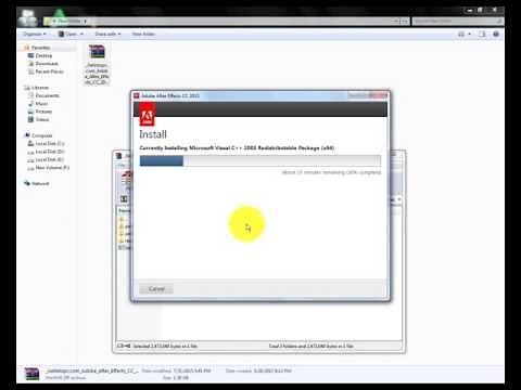 How to install Adobe After Effects CS6/CC on windows (32/64) bit