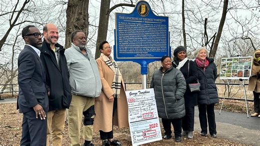 Historical marker unveiled remembers 1922 Indianapolis lynching victim George Tompkins