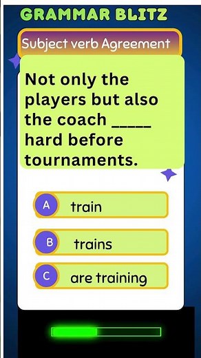 Subject Verb Agreement 8