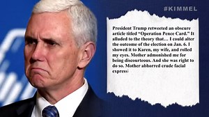 A fascinating excerpt from Mike Pence’s new book… | Jimmy Kimmel Live