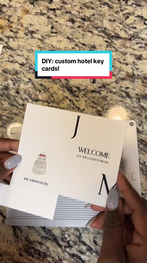 DIY Custom Hotel Key Card Holders for Your Wedding