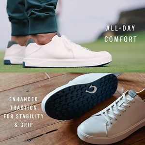 Play your best in tour-tested golf shoes. Designed with superior traction, best-in-class comfort underfoot, and a waterproof upper—experience performance in every step and every swing. Plus you get: ✔ Free 30-Day Exchange ✔ Free Shipping ✔ 1-Year Guarantee ✔ Every Order Gives Back to Hawai'i Nonprofits | OluKai
